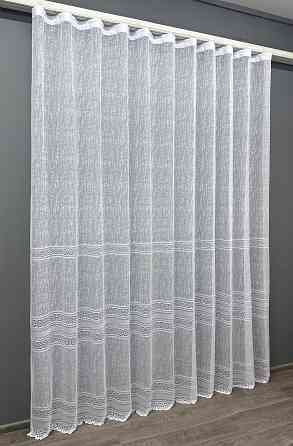 Тюль VR-Textil 1549т Bari Жакард Білий 250х270 см (42-0985) Київ