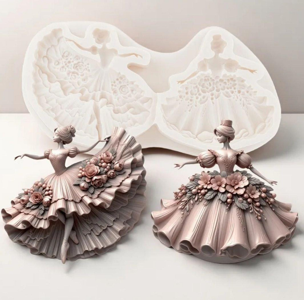 Силиконовый молд Балерина 171 наа 90 мм серый Киев - изображение 6