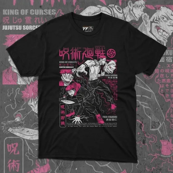 Футболка для підлітка хлопчика з принтом Магическая Битва Сукуна 6 Розмір 160 Anime10725 Дніпро