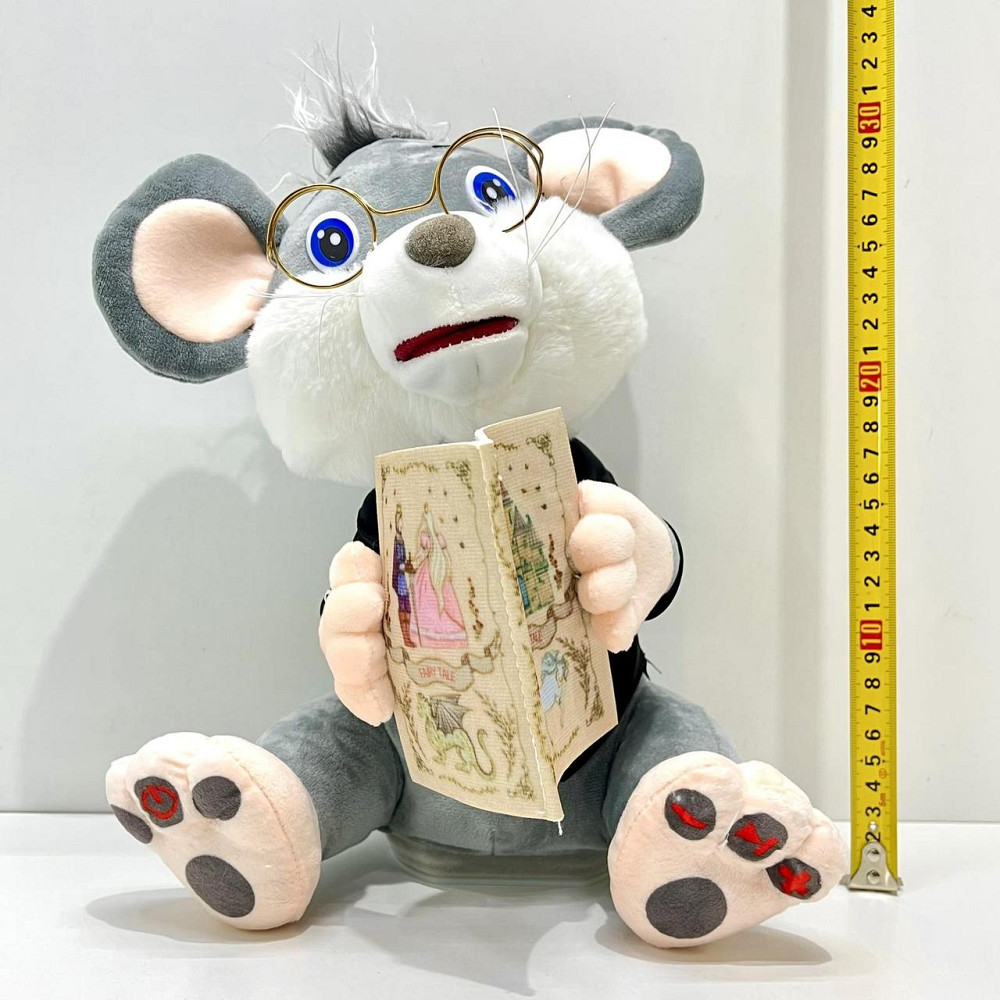 Мишеня інтерактивне LIMO TOY Казочник 8 карток з казками 30см Сірий (FT 0033) Чернігів - фото 9