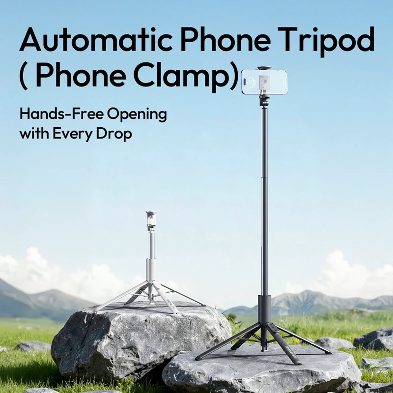 Селфі-монопод Ulanzi Ulanzi MT86 Automatic Phone Tripod(Phone Clamp,Black) Одеса - фото 5