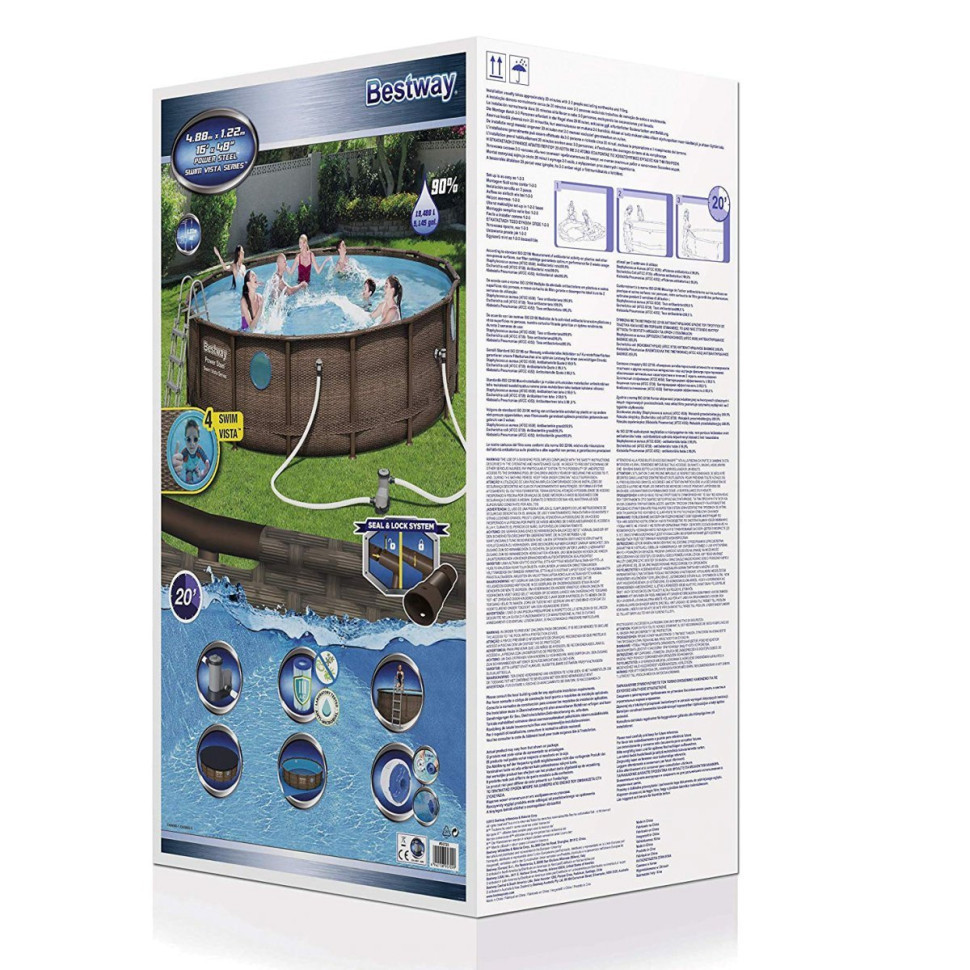 Бассейн каркасный Bestway 56725 (488-122 см), 19480 л Винница - изображение 5