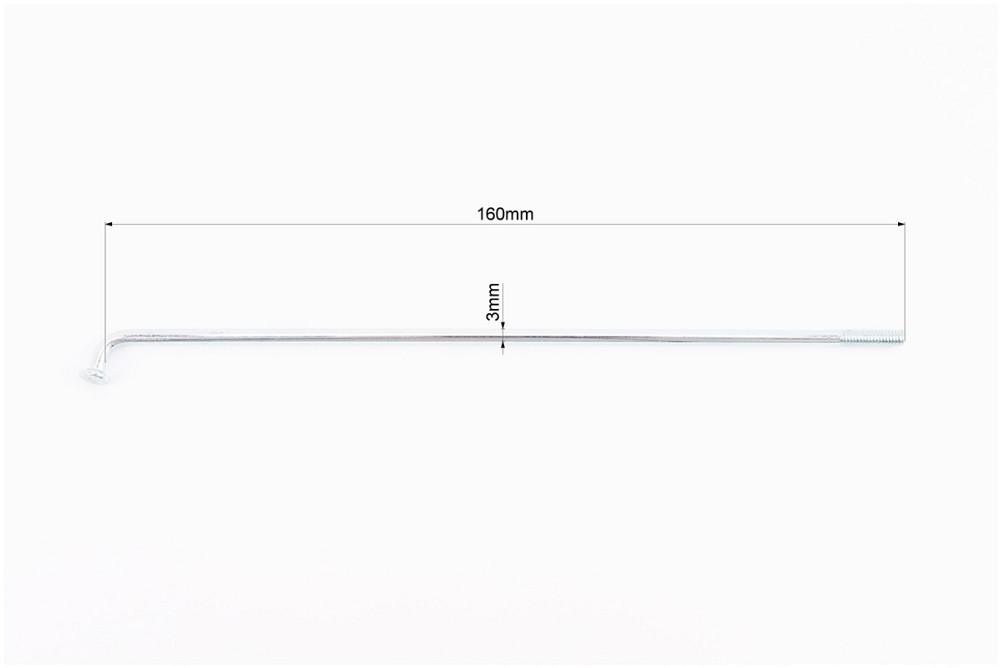 Спиця задня L=160мм, D=3мм, к-кт 36шт Київ - фото 2