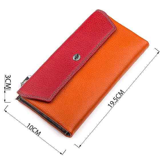 Гаманець жіночий ST Leather 18406 (SB42-2) багатофункціональний Червоний Київ