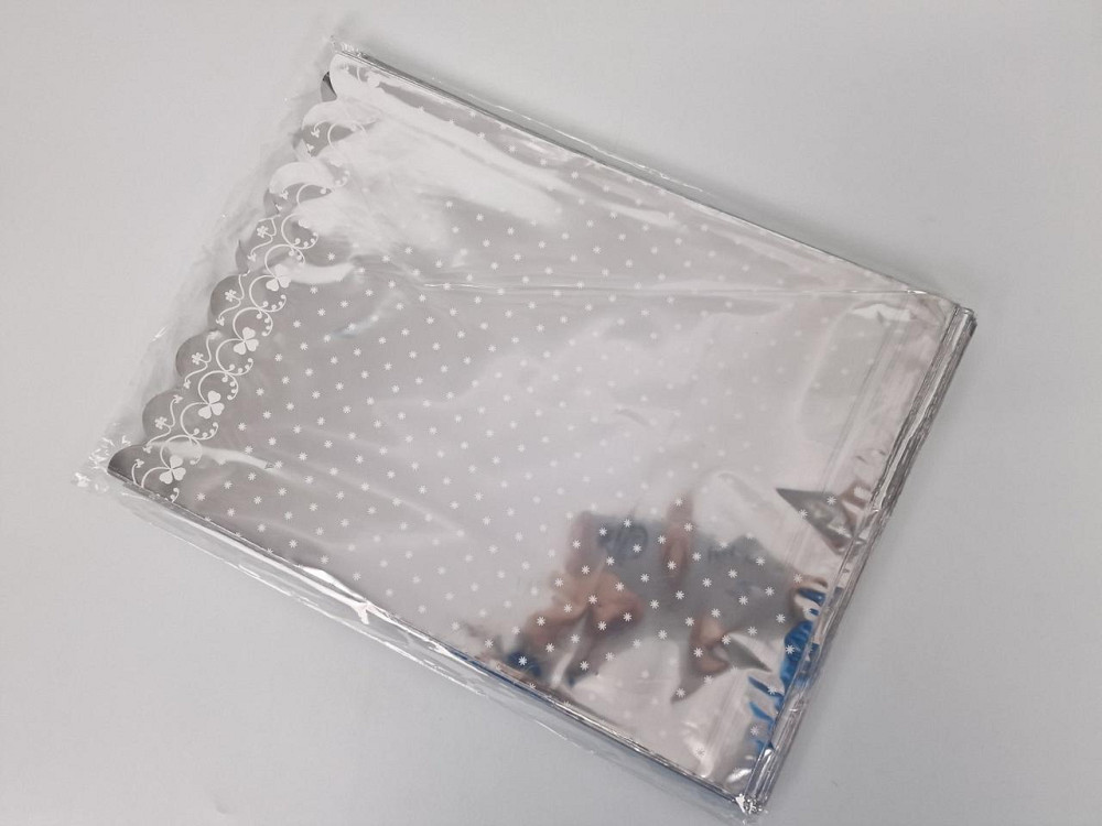 Пакет с рисунком для упаковки подарков   (25*35) №89 фольгированный 