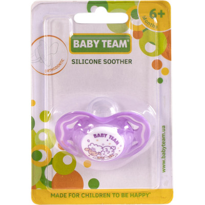 Пустышка Baby Team Силиконовая ортодонтическая от 6 месяцев (4824428030113) Винница - изображение 3