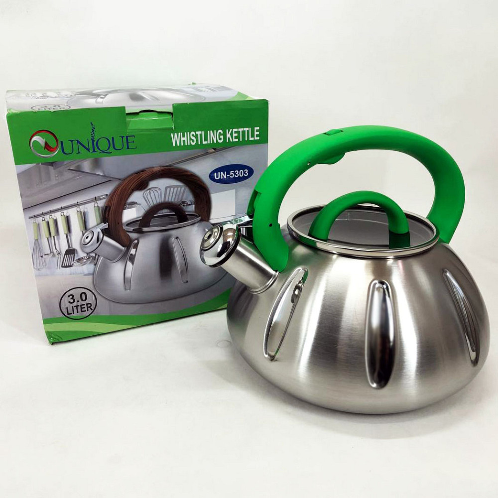 Чайник со свистком с удобной нейлоновой ручкой, Чайник для плиты со свистком для чая TW-12 Львов - изображение 5