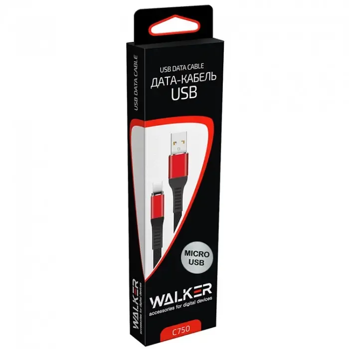 дкбляж Кабель Walker C750 USB - Micro USB Луцк - изображение 1