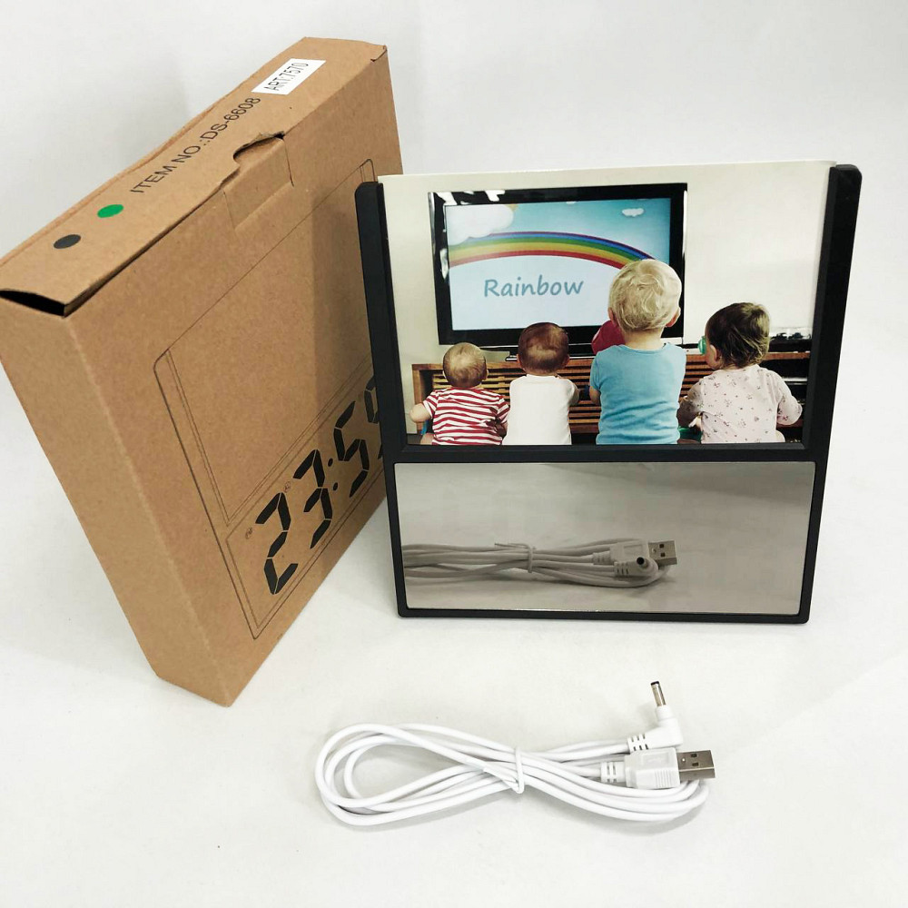 Красивий настільний годинник DS-6608, Практичний настільний годинник з підсвічуванням KS-42 Львів - фото 8