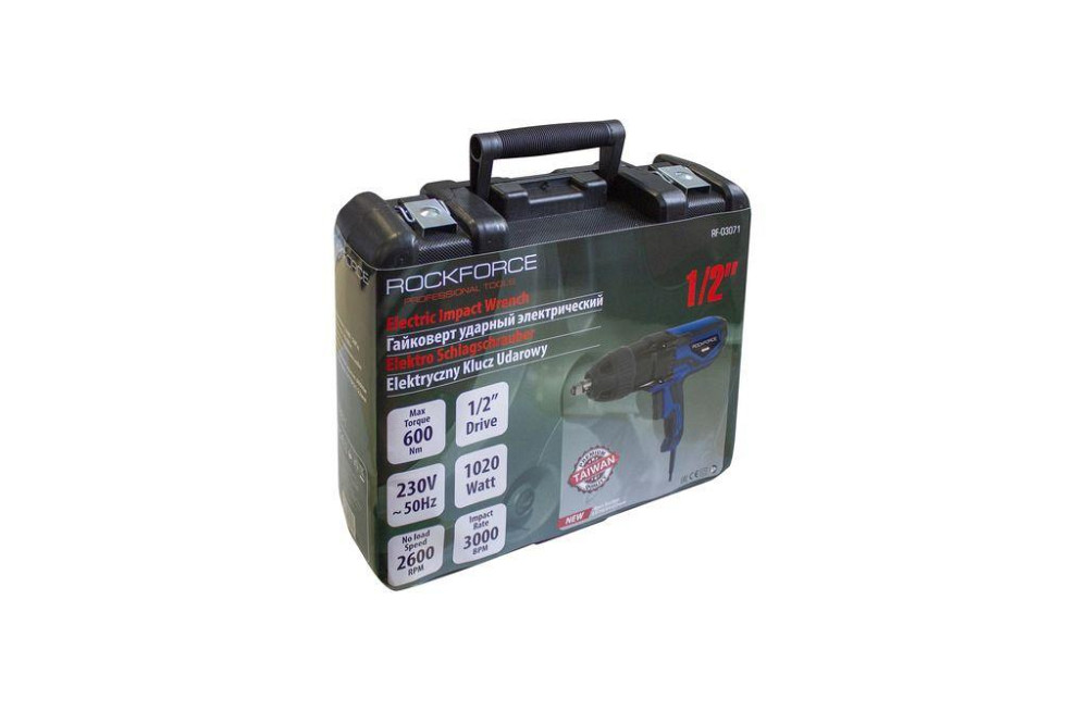 Гайковерт ударный электрический 1/2''(230V, 1020W, 600Нм) с комплектом головок (17, 19, 21, 23мм) RF-03071 Одесса - изображение 3