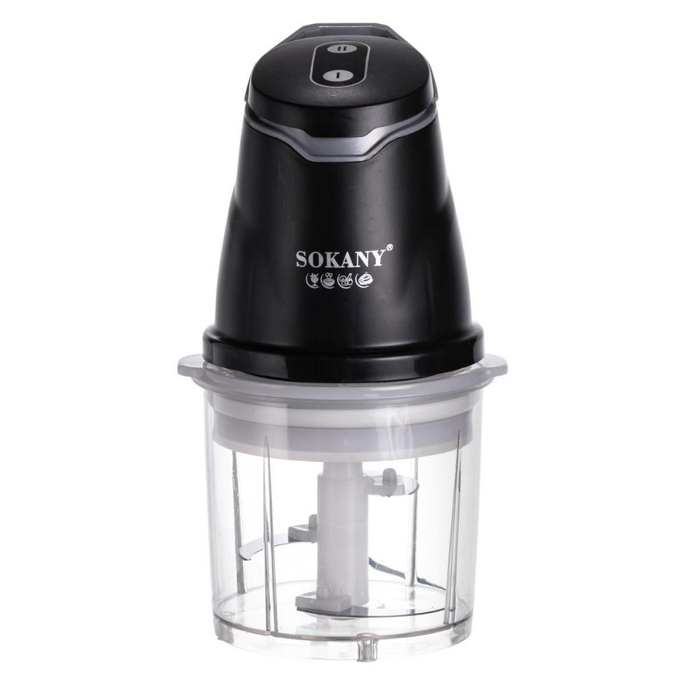Чоппер измельчитель 2 в 1 кухонный с чашей на 1.5 л кухонный электрический Sokany SK-06028 Киев - изображение 3