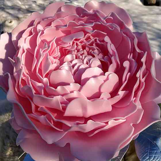 Світильник-нічник "Півонія на сріблі" Дніпро