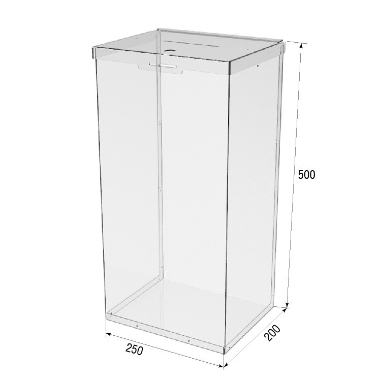 Ящик EKOSTAR с замком для пожертвований и сбора денег 250x200x500. Объем 25 литров Киев - изображение 4