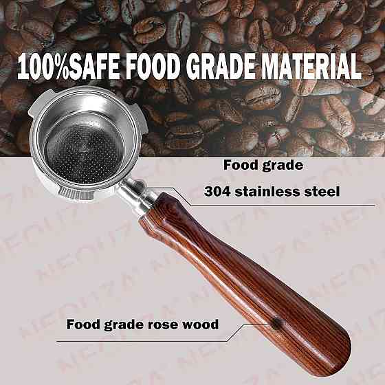 Портафильтр 51mm бездонный 3 уха Compatible для DeLonghi Dedica EC680/EC685/EC785 и Smeg ECF01 черный 304 Киев