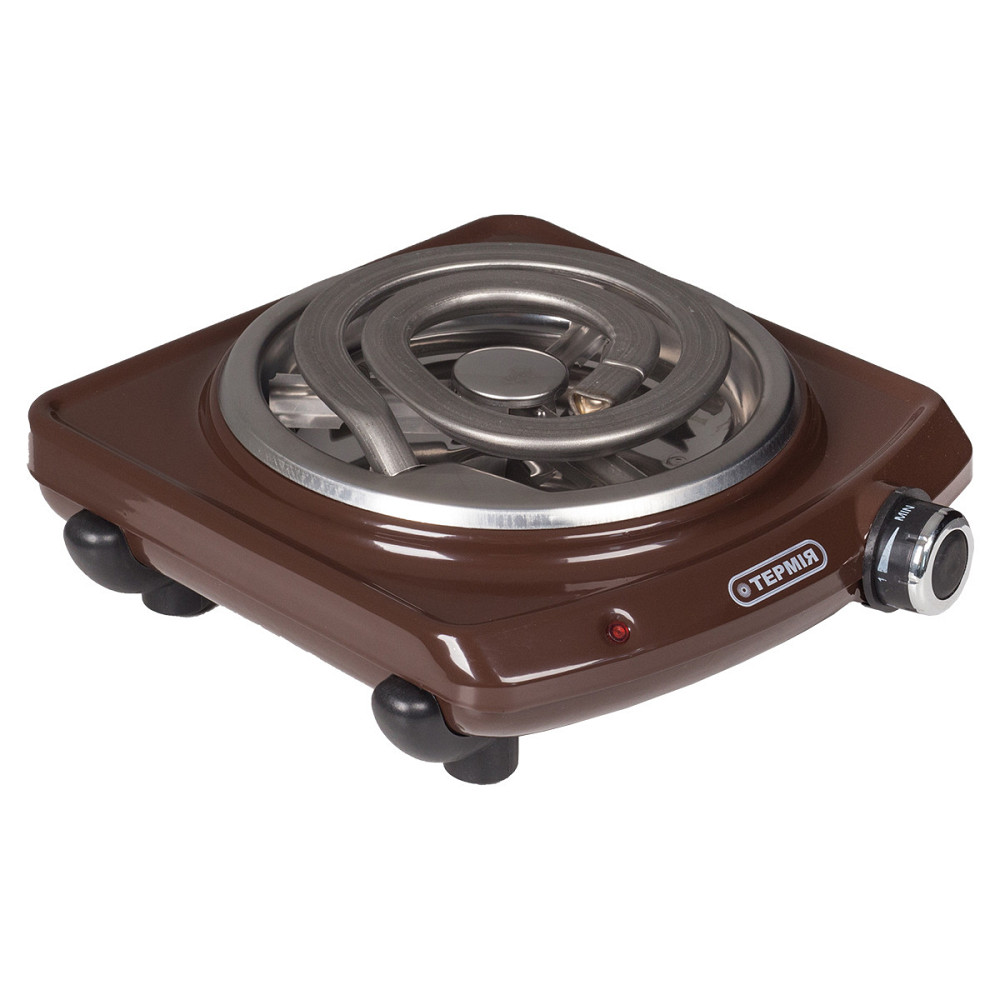 Электроплитка ТЕРМИЯ ЭПТ 1-1,0/230 (ш) М2 коричневая Киев - изображение 1