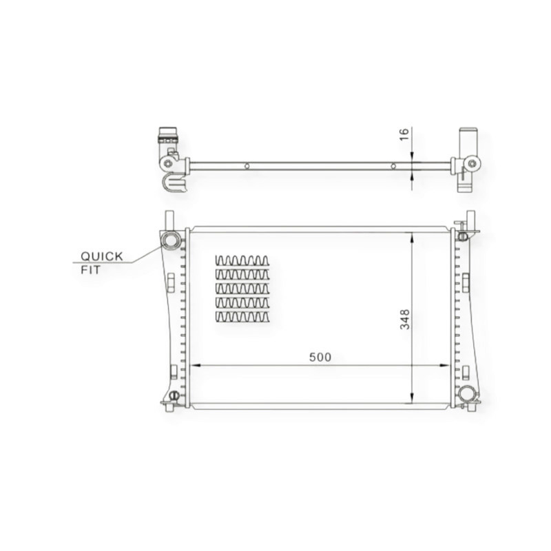 Радіатор охолодження двигуна автомобіль Ford Fiesta, Fusion 1.25-1.6i 02- Мукачево - фото 1