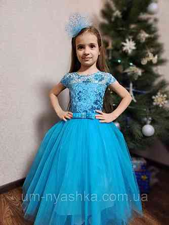 Дитяча біле плаття Глорія з паєтками Кривий Ріг