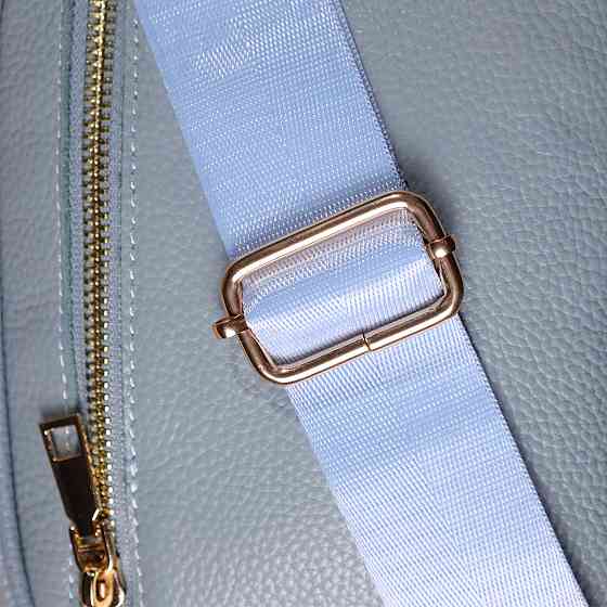 Сумка жіноча на кожен день з натуральної шкіри Сіро-блакитний (Vintage) Київ