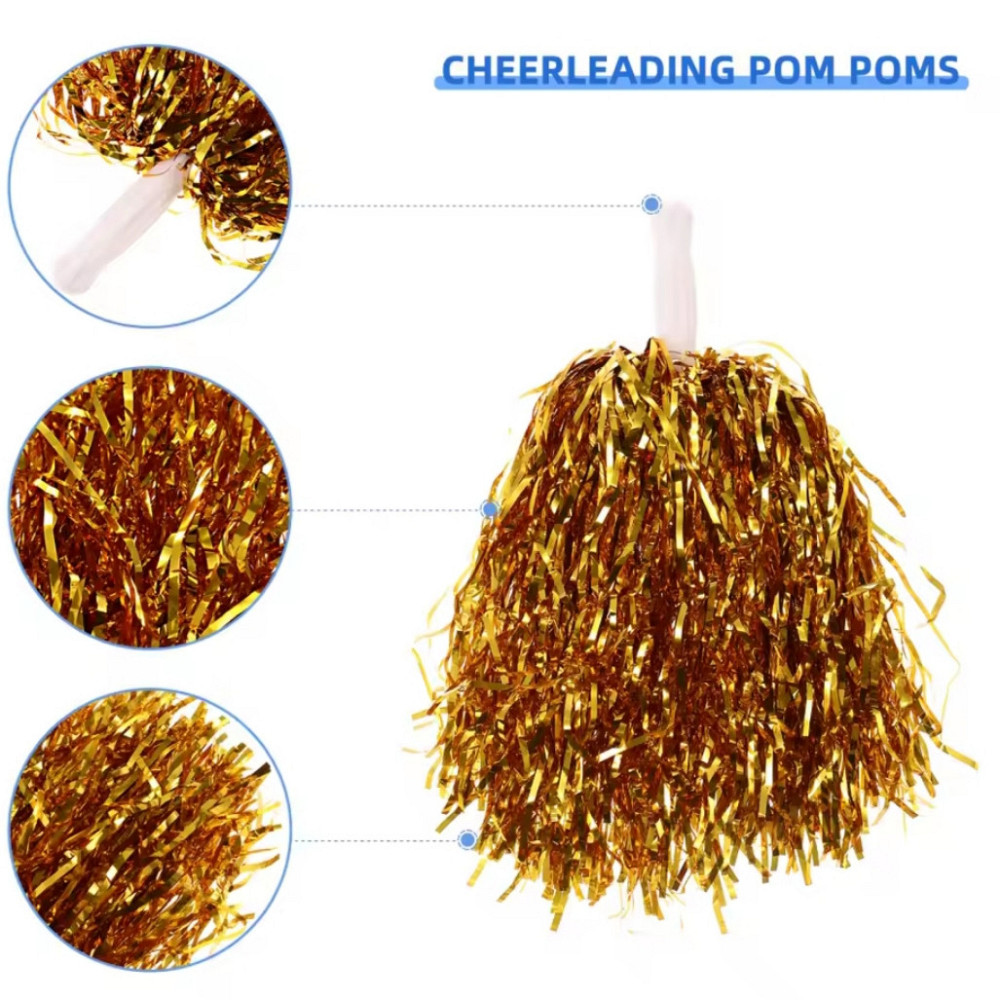 Помпони для чарлідингу золото 2 шт. Київ - фото 2