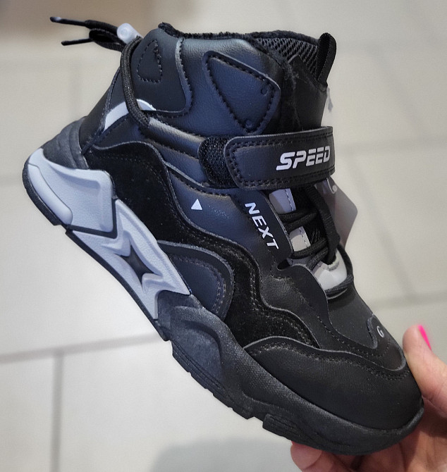 Дитячі кросівки хайтопи на флісі 32,33,34,35 Миколаїв - фото 2