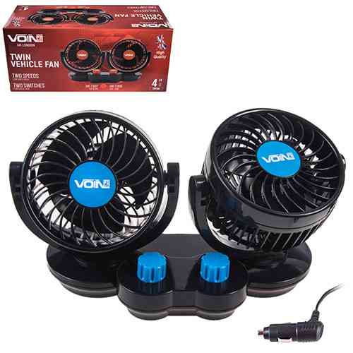 Вентилятор VOin HX-T307 4" 12V 6.5W з двома швидкостями та регулюваннями Харків