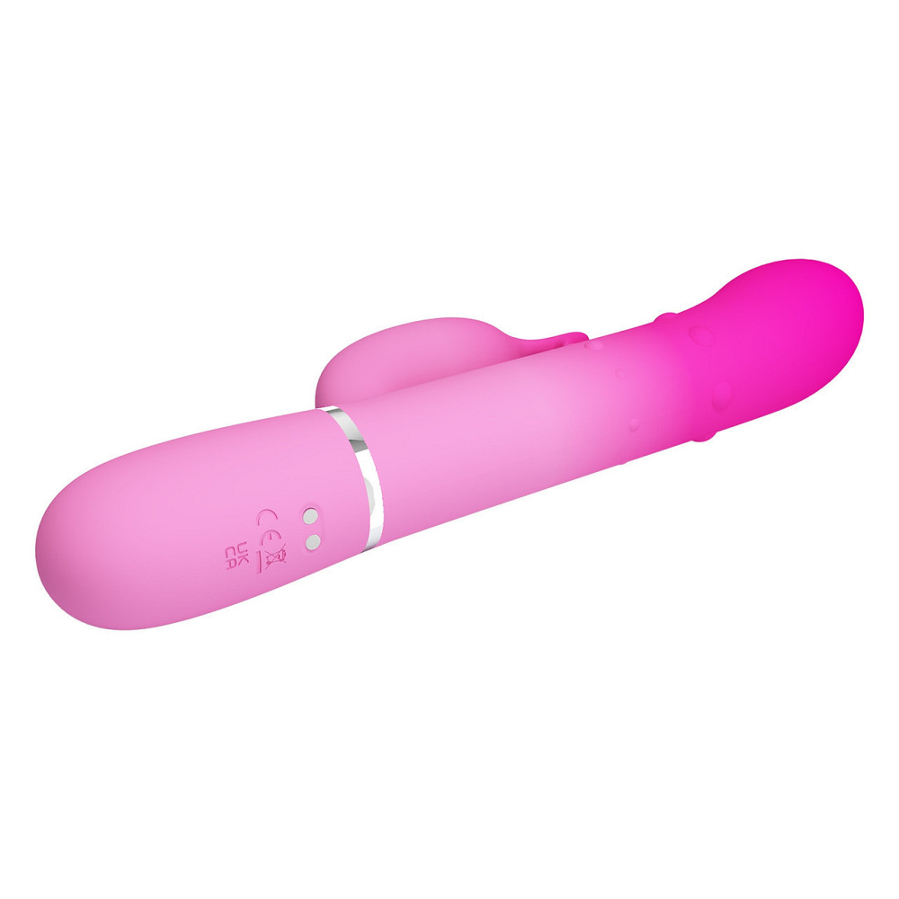 Вібратор із стимулятором клітора та обертовими намистинами PRETTY LOVE — Shima Pink, BW-500051-4 Sex Aura Київ - фото 7
