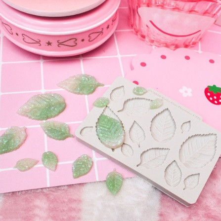 Кондитерский молд Листья 65 на 100 мм серый Киев - изображение 5