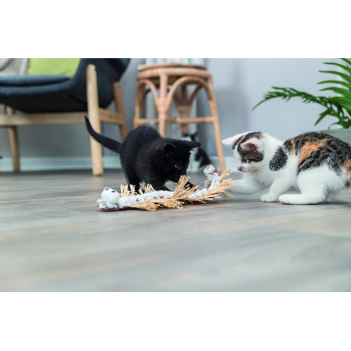 Іграшка Trixie для котів Сороконіжка плюш і рафія 33 см Київ - фото 3