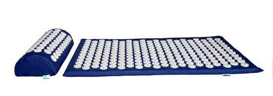 Аплікатор Кузнєцова Набір серія Eko-Max Темно-Синій (Килимок + Валик + Чохол) – Масажний комплект Івано-Франківськ