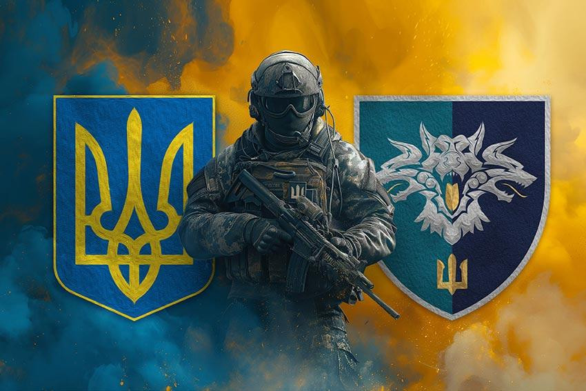 Прапор Воїн 38 ОБрМП з Гербом України 600х900 мм Запоріжжя - фото 1