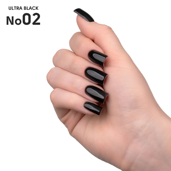 Гель-лак для ногтей 02 Ultra Black Shelly 12 мл Киев