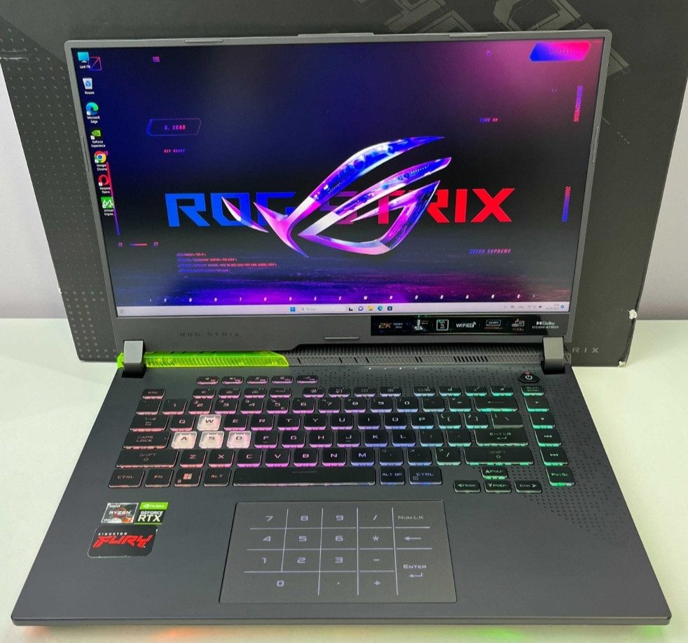 Ноутбук: ASUS STRIX 2K 165Hz, Ryzen 7, 6800H, RTX 3060 6Gb, 140W, SSD1TB, 32Gb, DDR5. Київ - фото 1