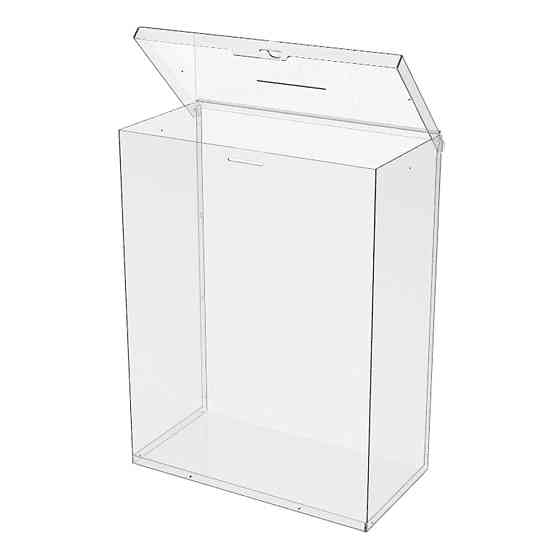 Ящик EKOSTAR с замком для пожертвований и сбора денег 380x200x500. Объем 38 литров Киев