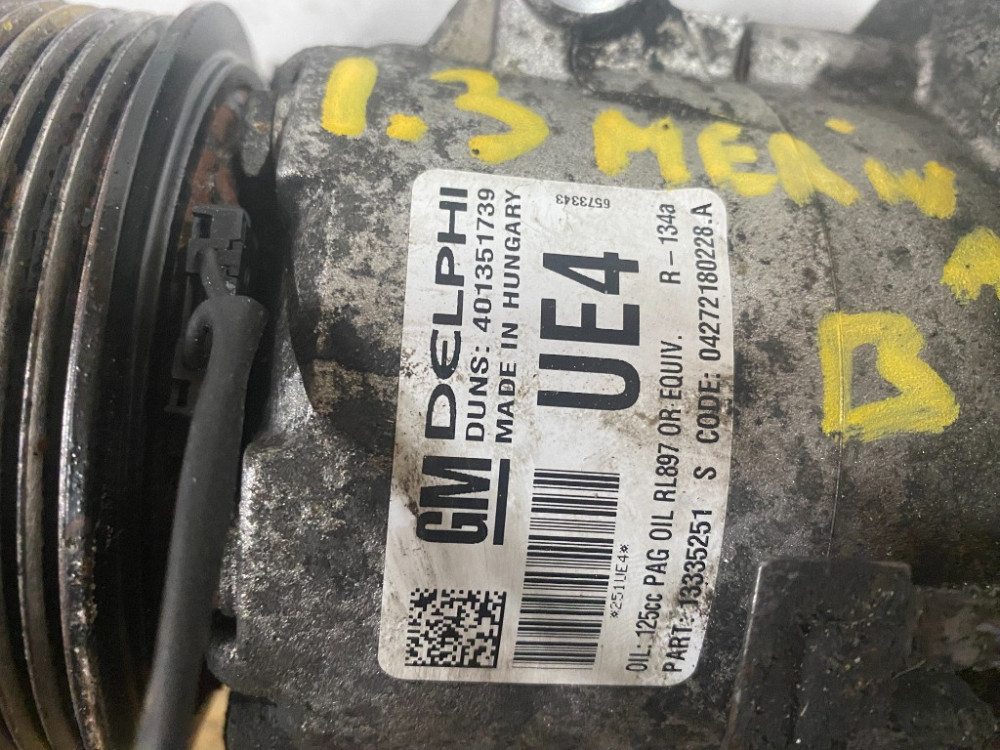 Компресор кондиціонера Opel Astra J 1.3 cdti / 1.7 cdti 2009-2015 (13335251) Ковель - изображение 2