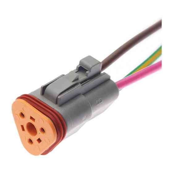 Роз'єм конектор с проводом, 3-кон., Спецтехника, DT06-3S, DT06-3S-E004, DEUTSCH Америка, CAT, JCB, MAN 47621 Київ