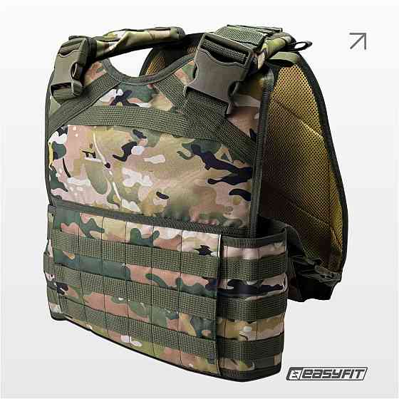 Плитоноска Pantsyr-2 (тактичний військовий жилет, бронежилет MOLLE) Multicam Original (Classic) Коломия