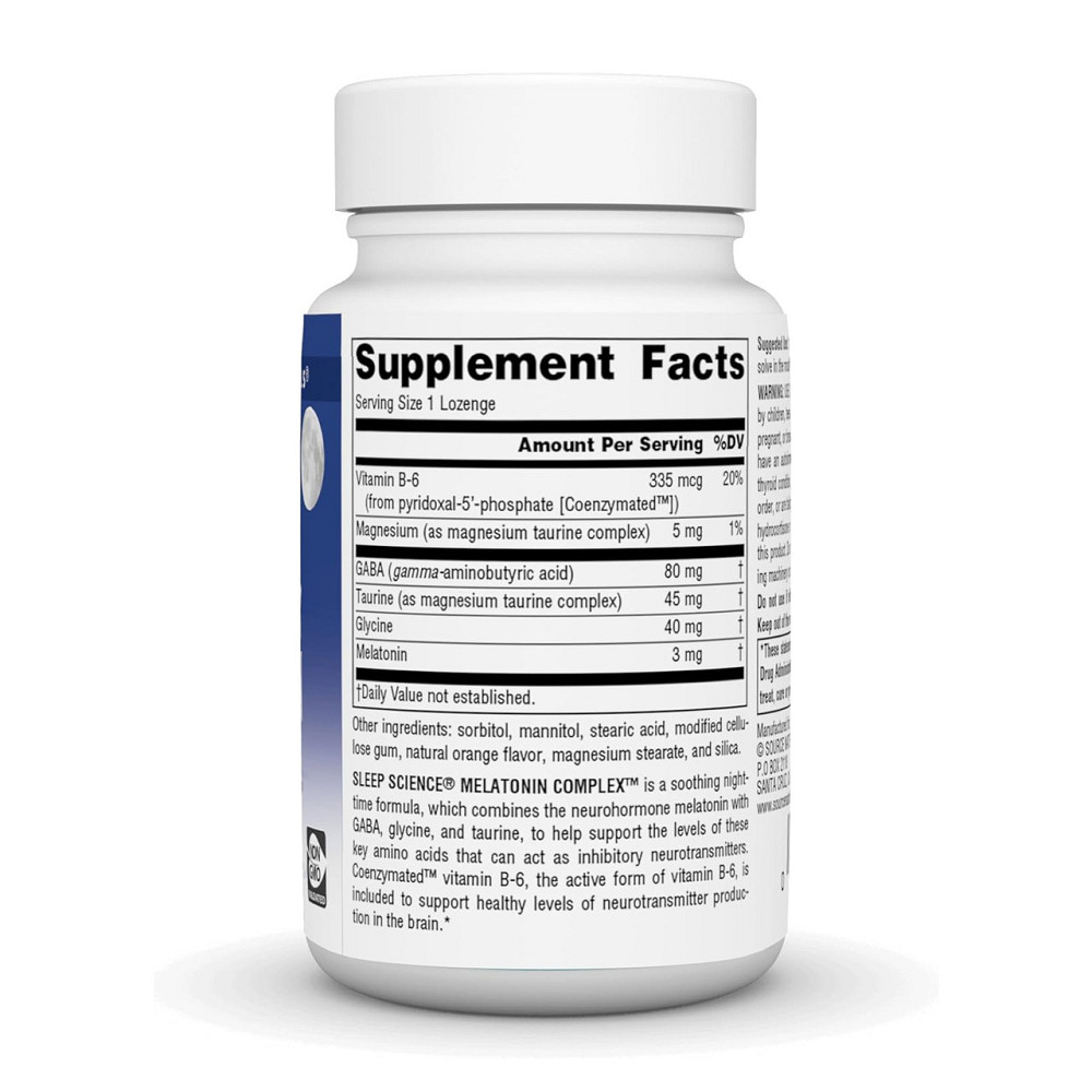 Комплекс для сну з мелатоніном Source Naturals Sleep Science Melatonin Complex 3 mg 50 льод апельсин Київ - фото 2