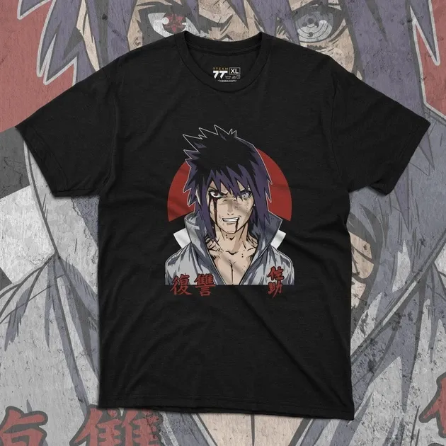 Футболка для подростка мальчика с принтом Наруто Саске Учиха 6 Размер 160 Anime10520 Днепр - изображение 1