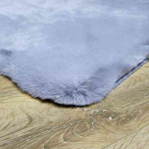 Килимок для підлоги з еко-хутра ТМ Dariana Elegant 60*120 см французький сірий Житомир