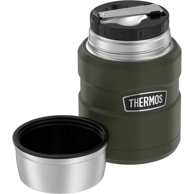 Термос для Їжі з ложкою 0.47 літра Thermos "Stainless King Food Flask" (173029) Нержавіюча сталь Нововолинськ - фото 1