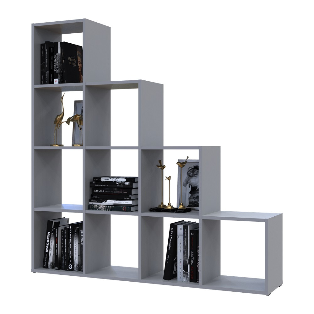 Стелаж Doros Степ 4х4 Сірий відкритий 136.2х28.8х140.7 DRS-011772 (41516179) Львів - фото 1