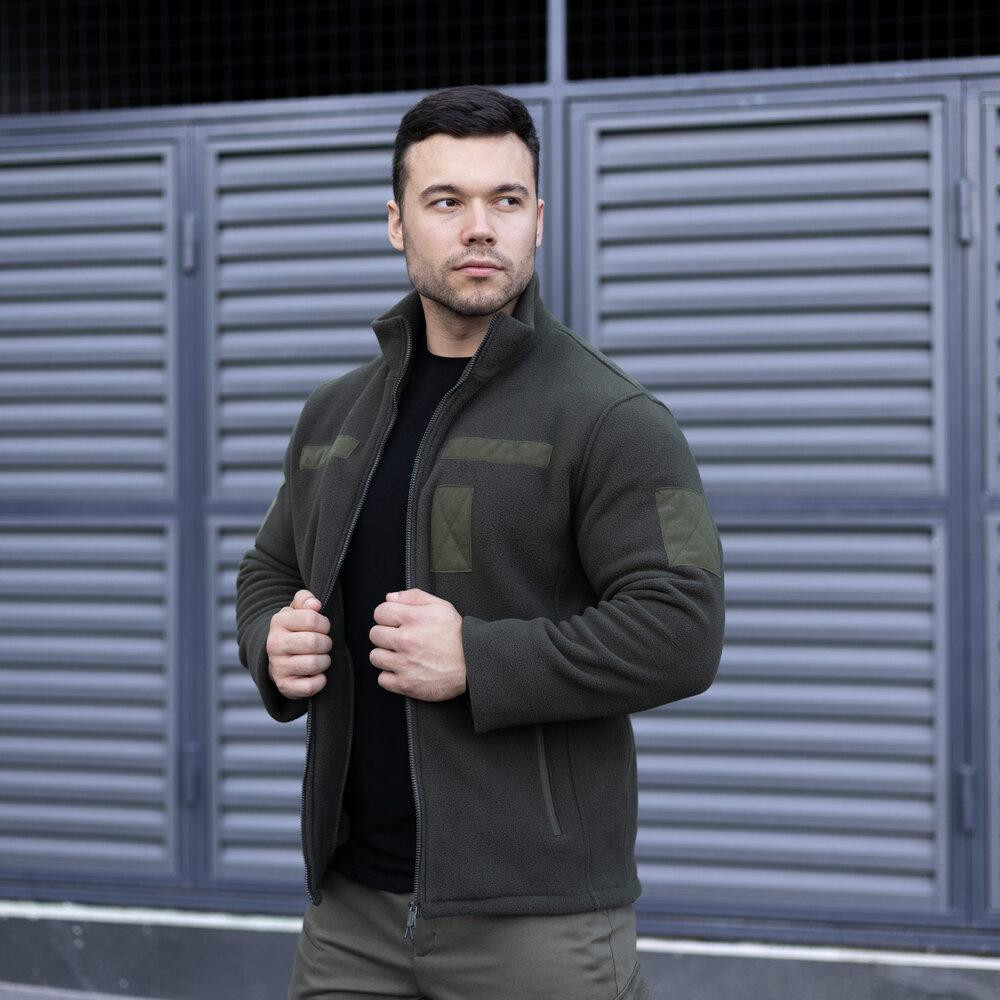 Толстовка флісова Pobedov Voin з липучками Хакі S BLto2 541Skh Київ - фото 6