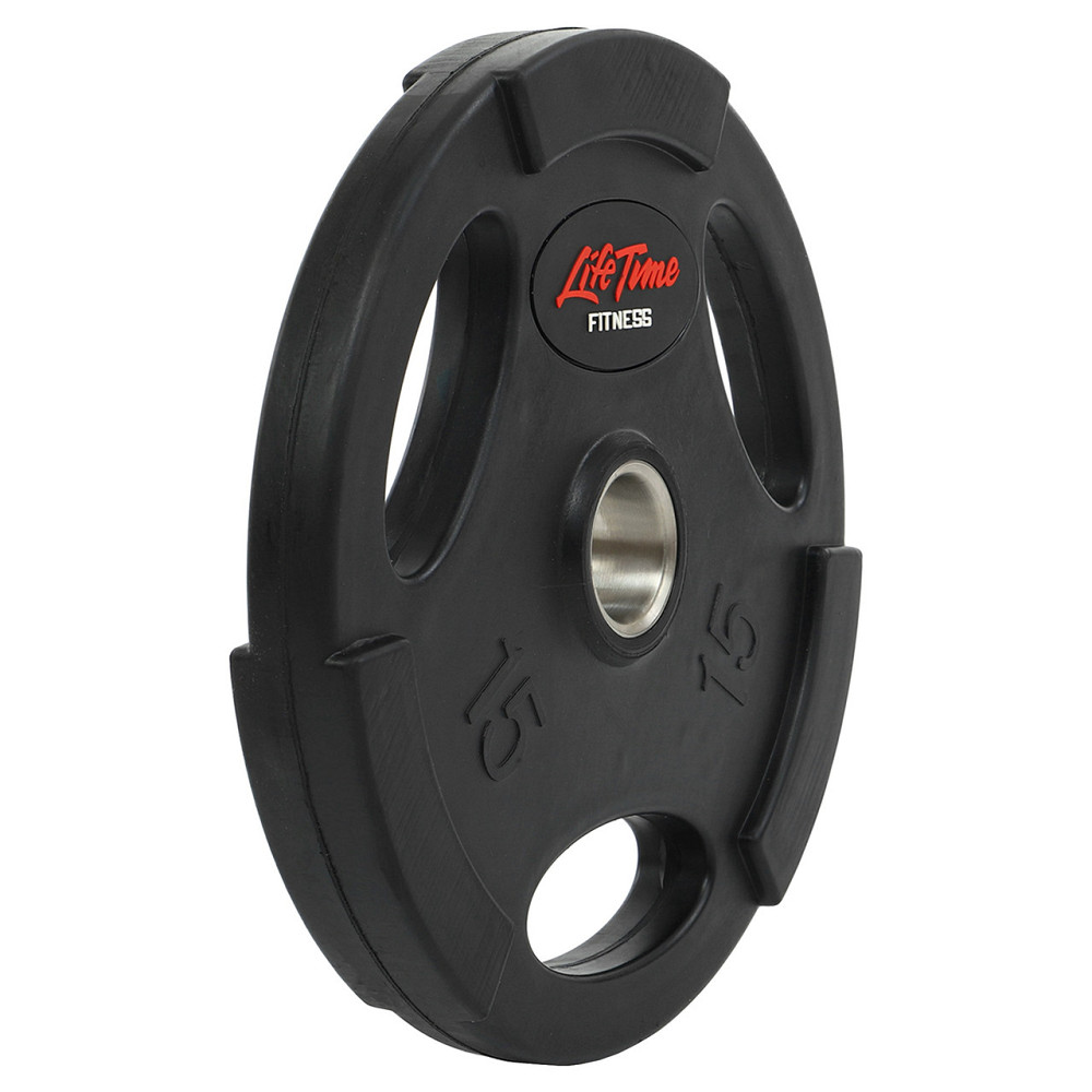Блин (диск) обрезиненный 15 кг 51 мм LIFE-80154B-15 Гантели, гири, штанги и диски Киев - изображение 4
