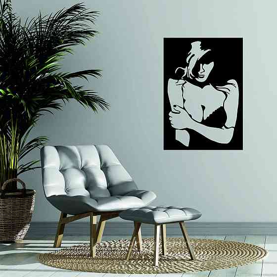Декоративное настенное Панно «Силуэт женщины», Декор на стену Киев