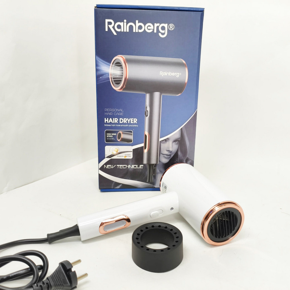 Портативний фен для укладання волосся Rainberg RB-2260 1500Вт, Фен побутовий для волосся QX-39 Львів - фото 7