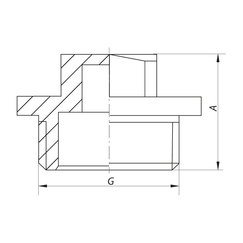 Заглушка Koer KF.P08M.WN - 3/4'' M без нікелю (KR5572) Київ - фото 2