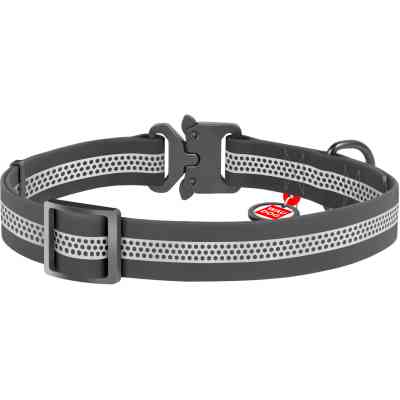 Нашийник для тварин WAUDOG Waterproof металева пряжка-фастекс M Ш 20 мм Д 28-40 см сірий (261111) Вінниця