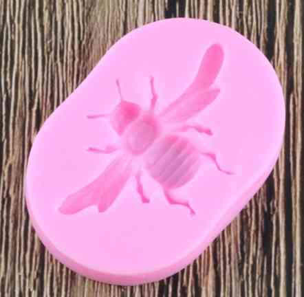 Молд силиконовый Пчела 64 на 43 мм розовый Киев