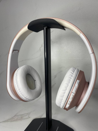 Бездротові навушники WorWoder SDT-A0001 Rose Gold з мікрофоном, накладні Bluetooth-навушники рожеве золото Б/В Київ