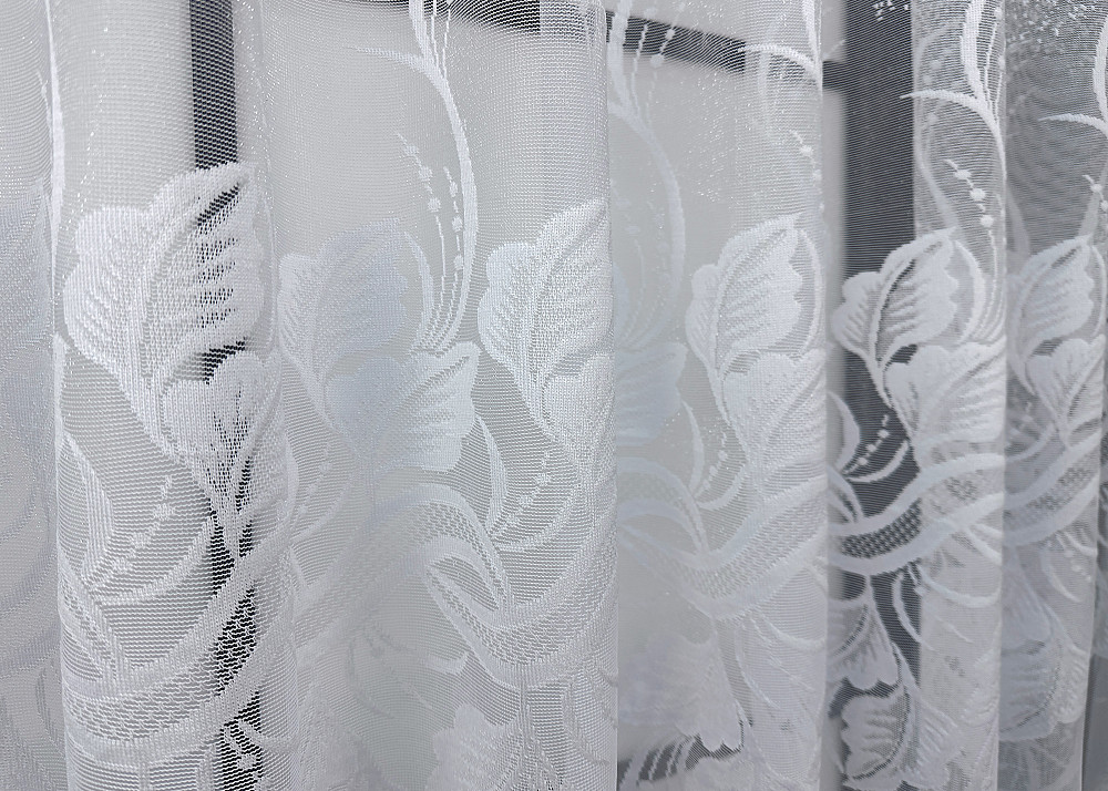 Тюль VR-Textil 1526т Жаккард Белый 250х160 см (42-0417) Киев - изображение 5